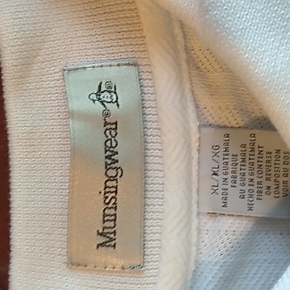 Munsingwear Men's Polo Shirt White XL - Picture 6 of 6